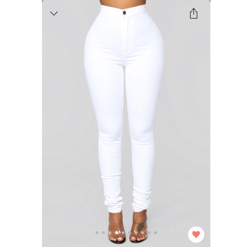 White skinny jeans